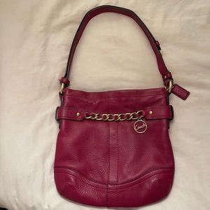 Coach leather chain convertible crossbody.